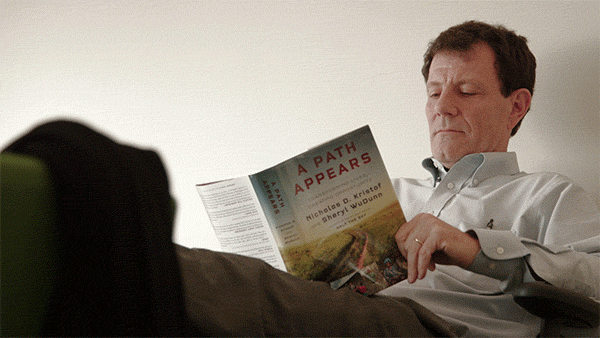 Nick Kristof Reading A Path Appears